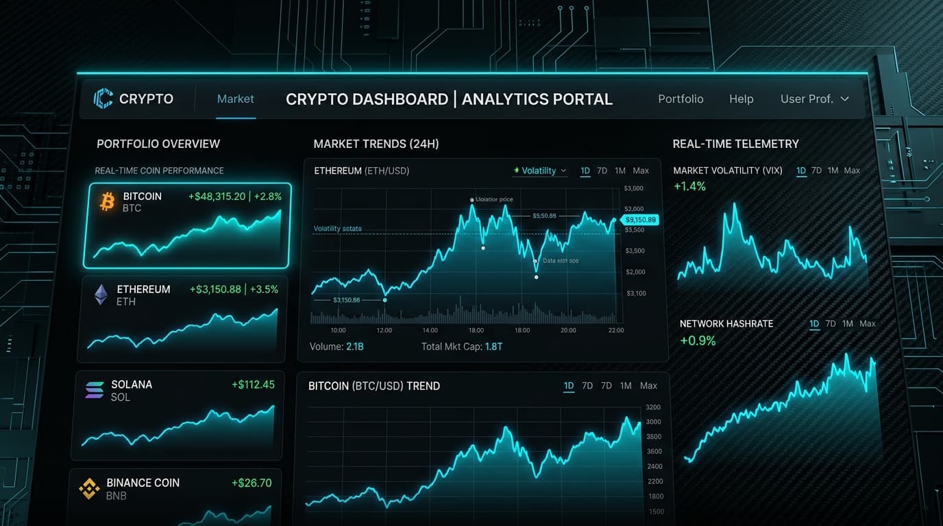 Crypto Dashboard — Analytics Portal (v1 Legacy)